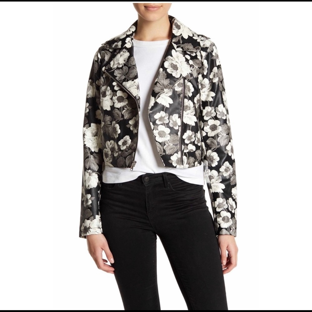 NWT Motorcylcle Jacket Floral by Sam Edelman